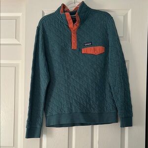 Patagonia Quilted Pullover in Teal